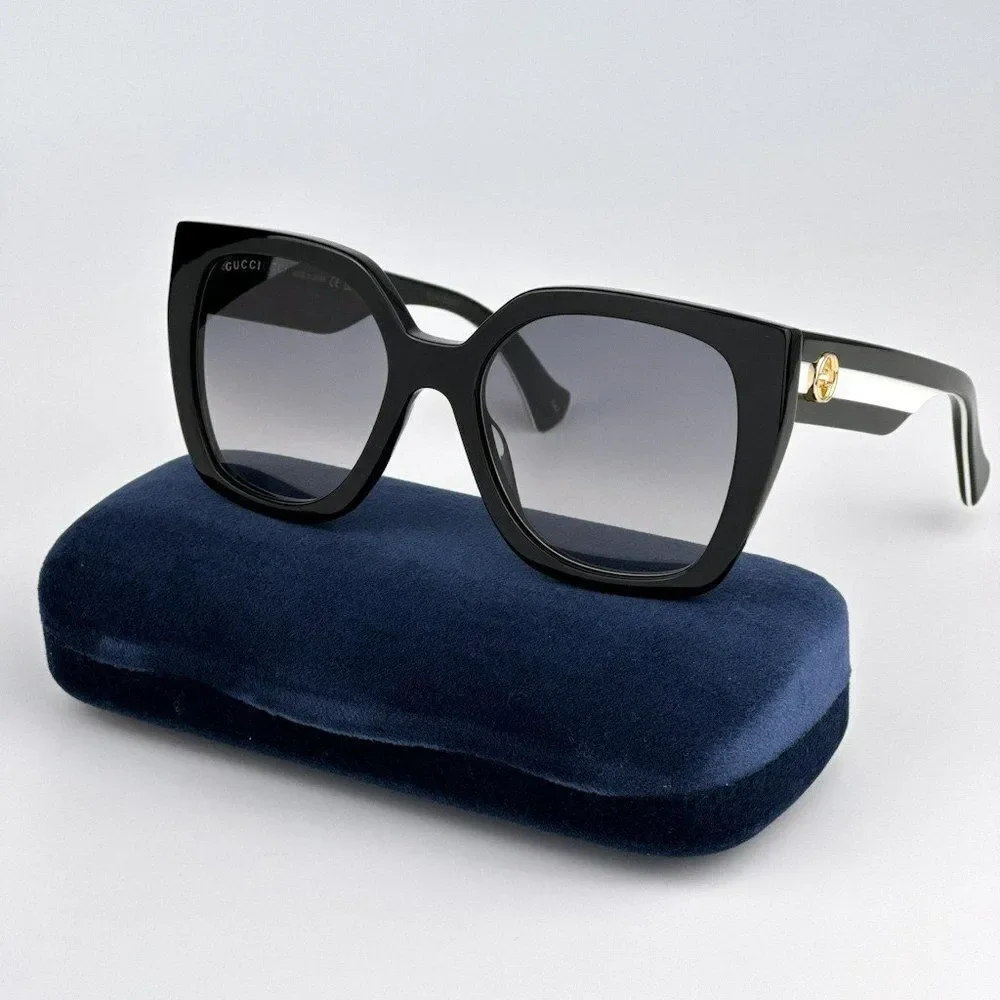 NEW Gucci GG1300S 004 Black Gray Gradient Square Women Sunglasses GG 1300S
